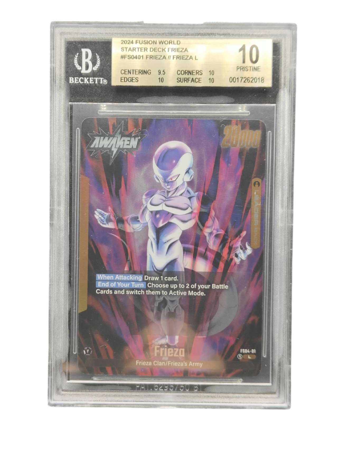 BGS 10 Frieza FS04-01 Leader Dragon Ball Fusion World Starter