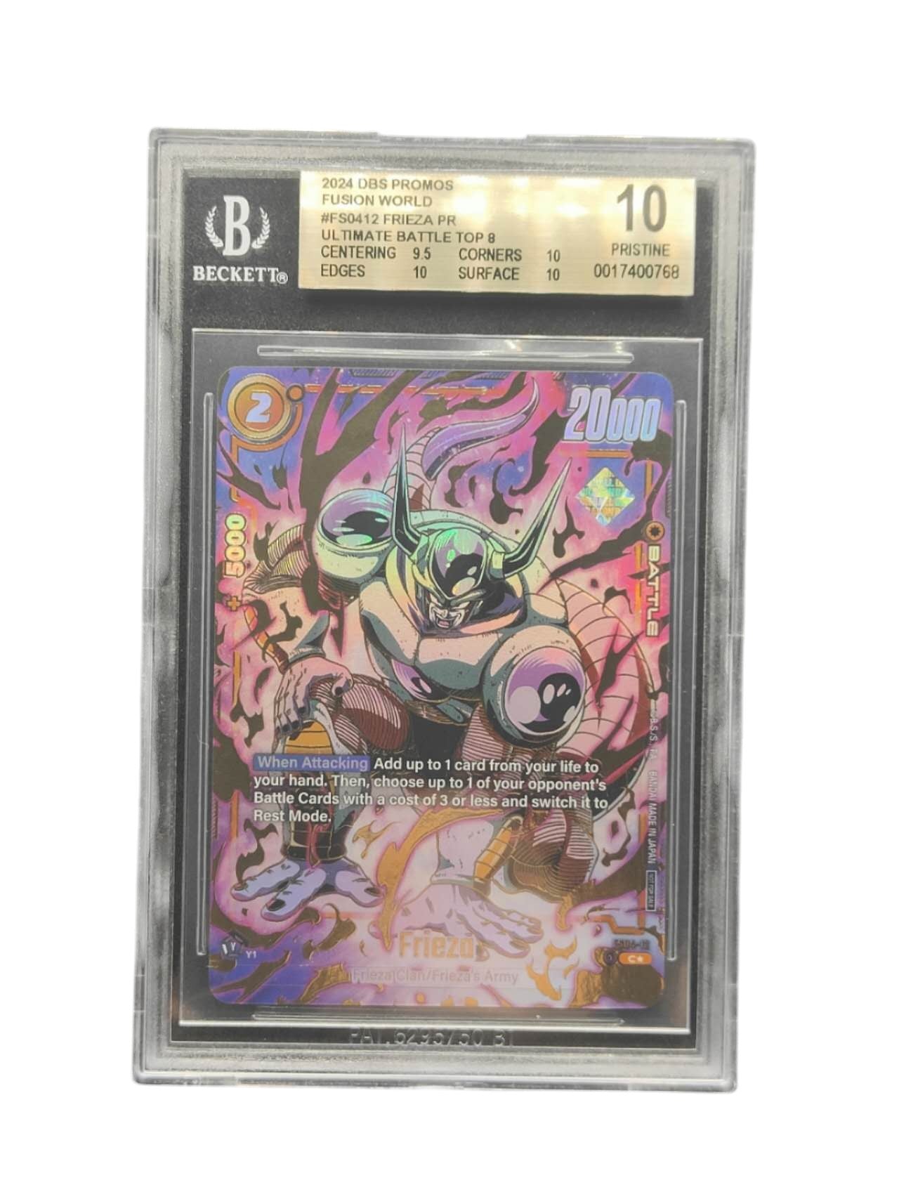 BGS 10 Frieza - FS04-12 Ultimate Battle 2024 Vol.1 Top 8 Dragon Ball Super Fusion World