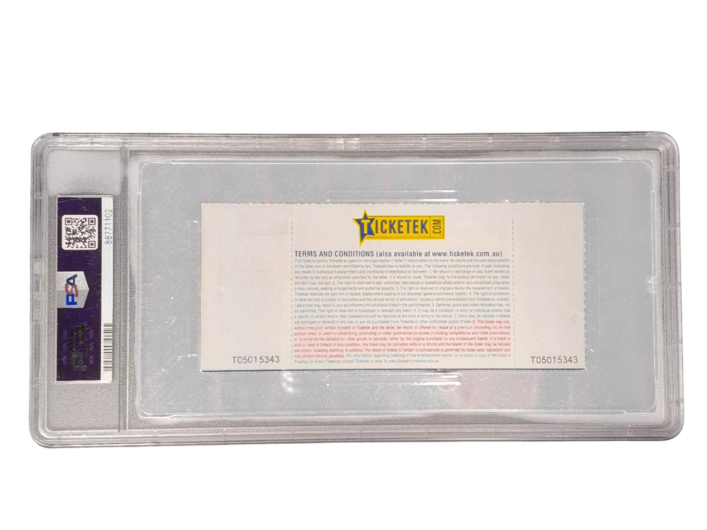 PSA 7 2012 Lady GaGa The born this way ball JUN24 ALLPHONES ARENA Sydney