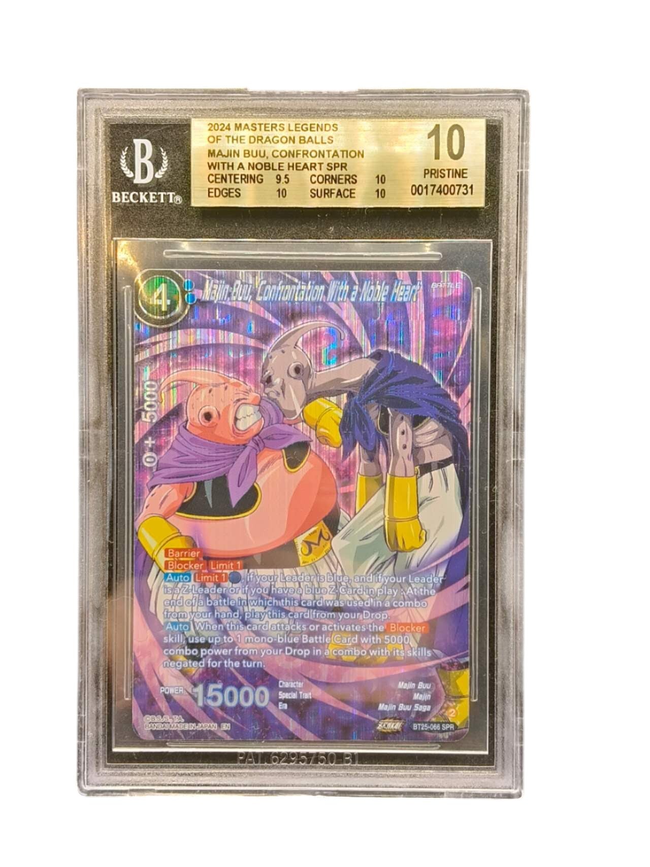 BGS 10 Majin Buu, Confrontation With a Noble Heart SPR BT25-066