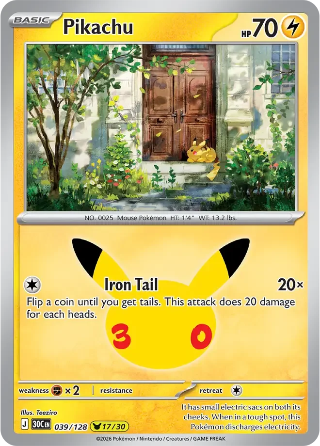 Pikachu 039/128