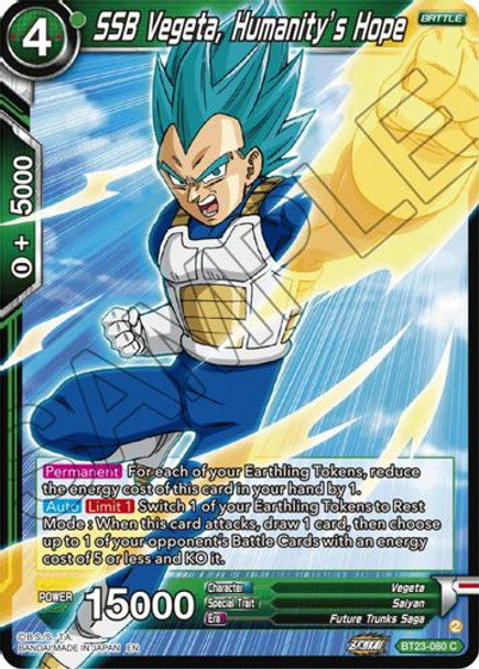 BT23-080C SSB Vegeta, Humanity's Hope