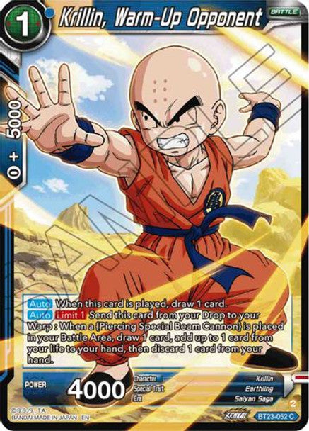 BT23-052C Krillin, Warm-Up Opponent