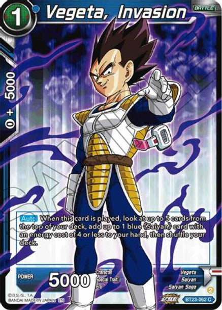 BT23-062C Vegeta, Invasion