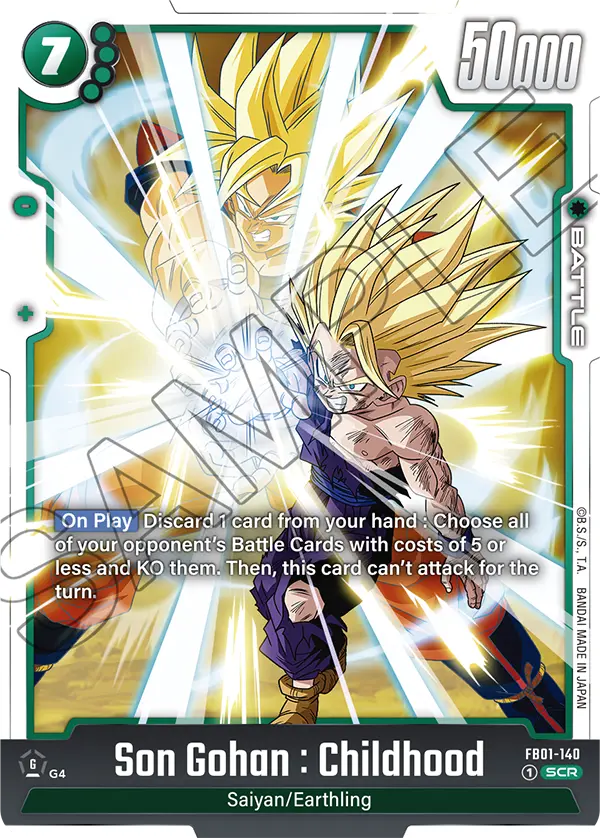 FB01-140 SCR Son Gohan : Childhood