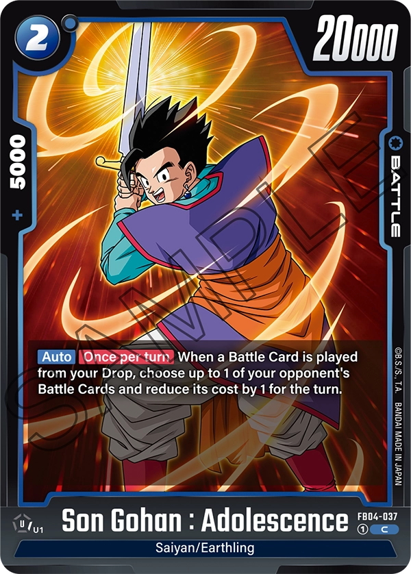 FB04-037 C Son Gohan : Adolescence