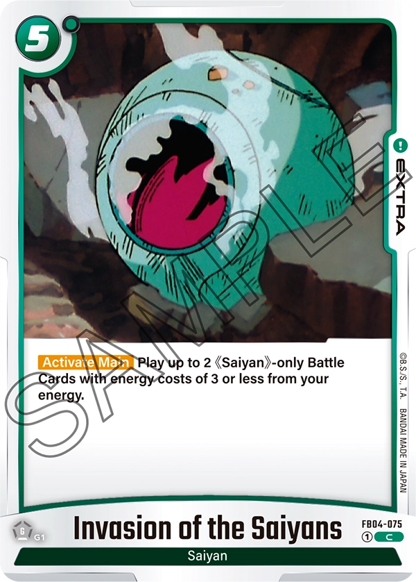 FB04-075 C Invasion of the Saiyans