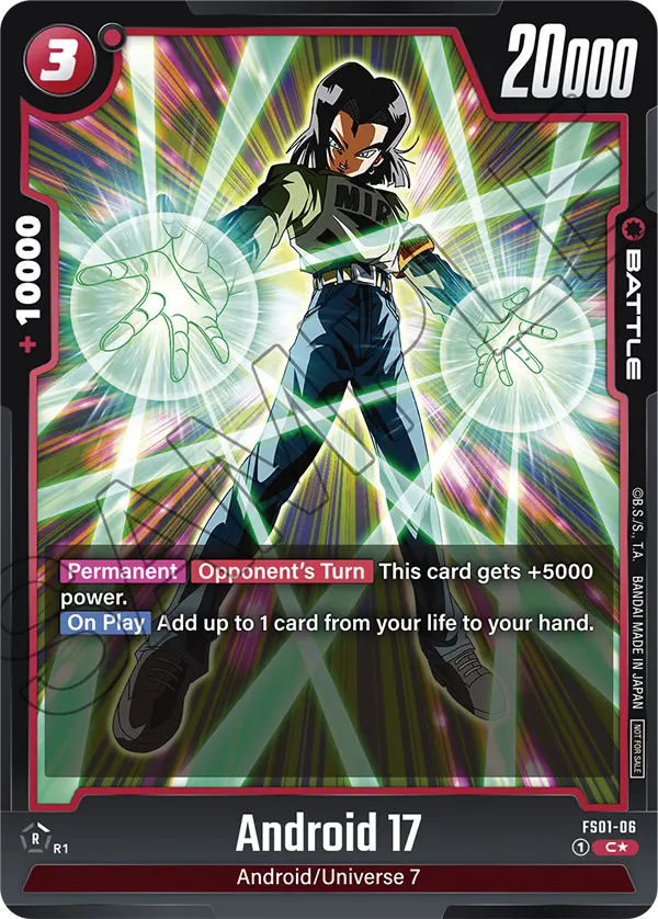 Android 17 Tournament and Championship Promos FS01-06