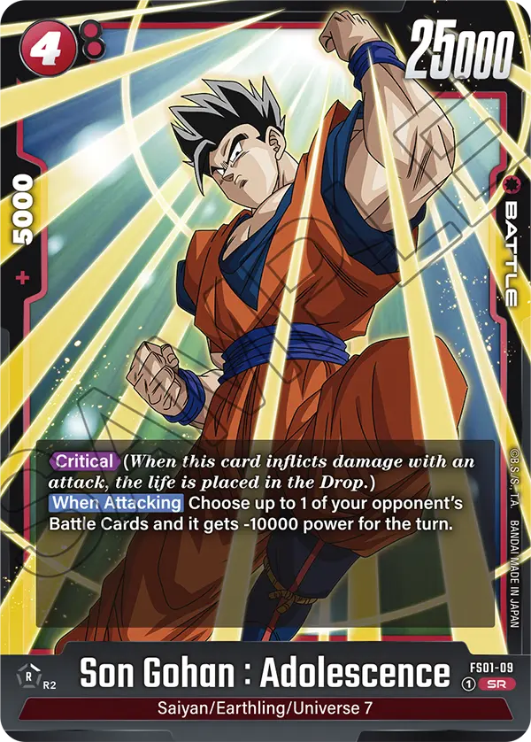 FS01-09 SR Son Gohan : Adolescence