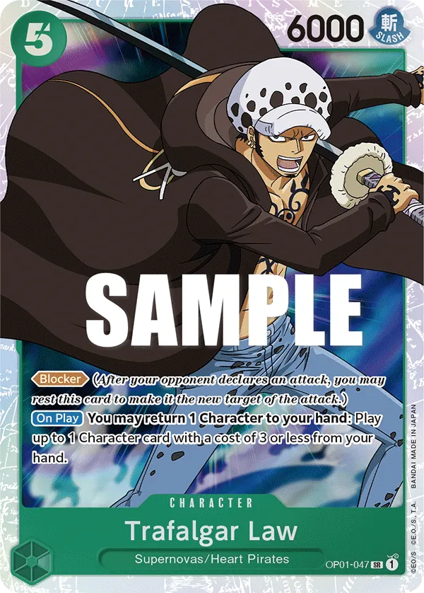 OP01-047SR Trafalgar Law (Foil)