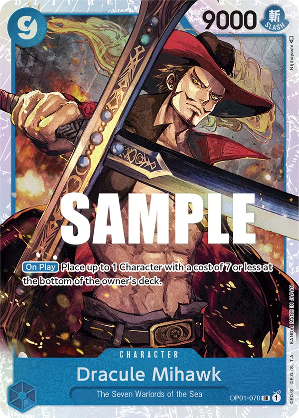 OP01-070SR Dracule Mihawk (Foil)