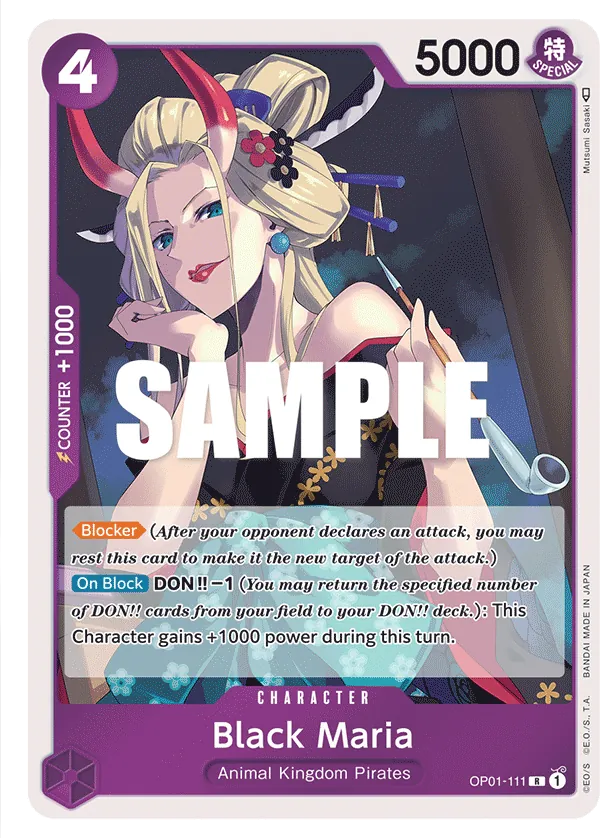 OP01-111R Black Maria (Foil)