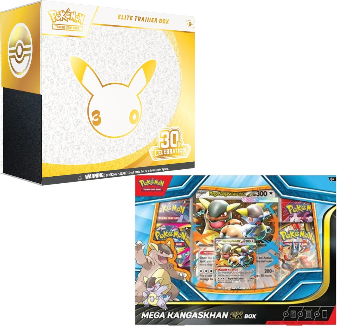 Pokemon TCG 30th Celebration Elite Trainer Box +Mega Kangaskhan ex Box