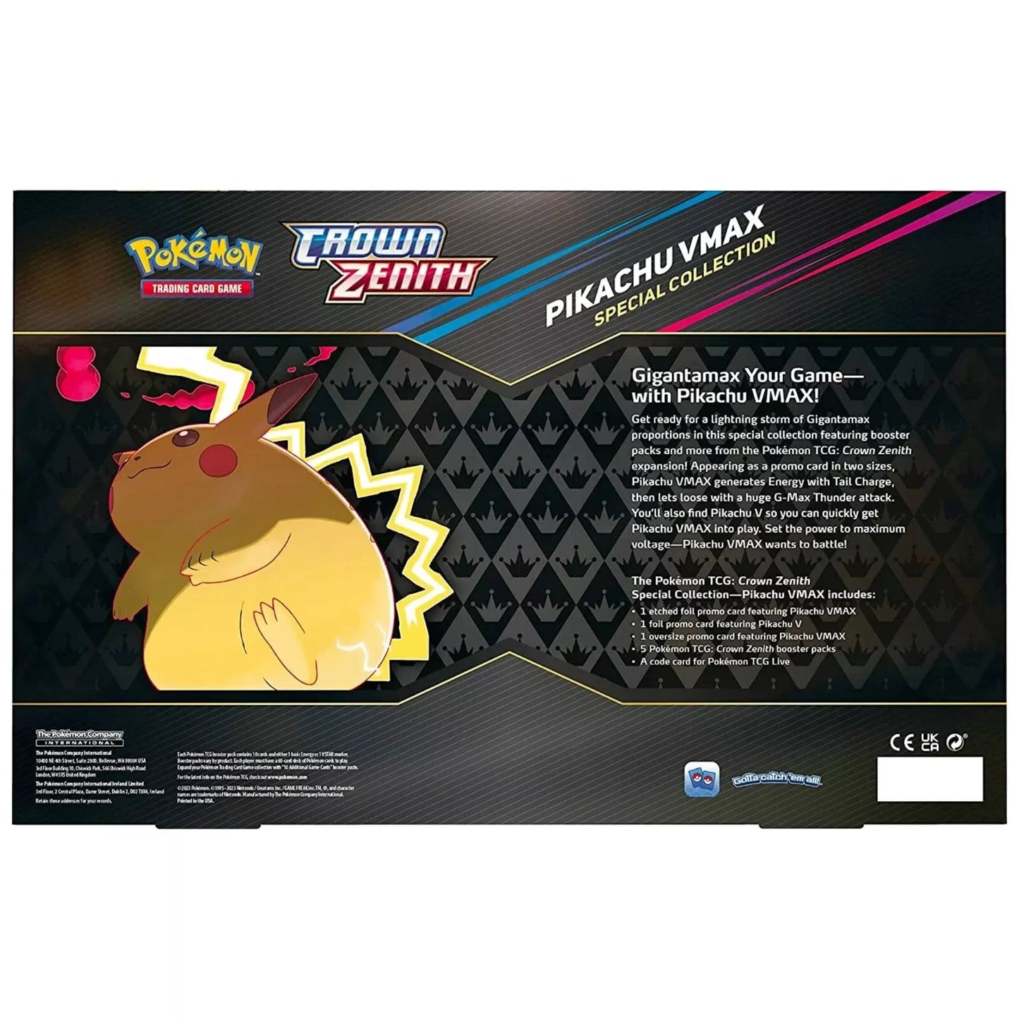 Crown Zenith Pikachu VMAX Box POKEMON TCG