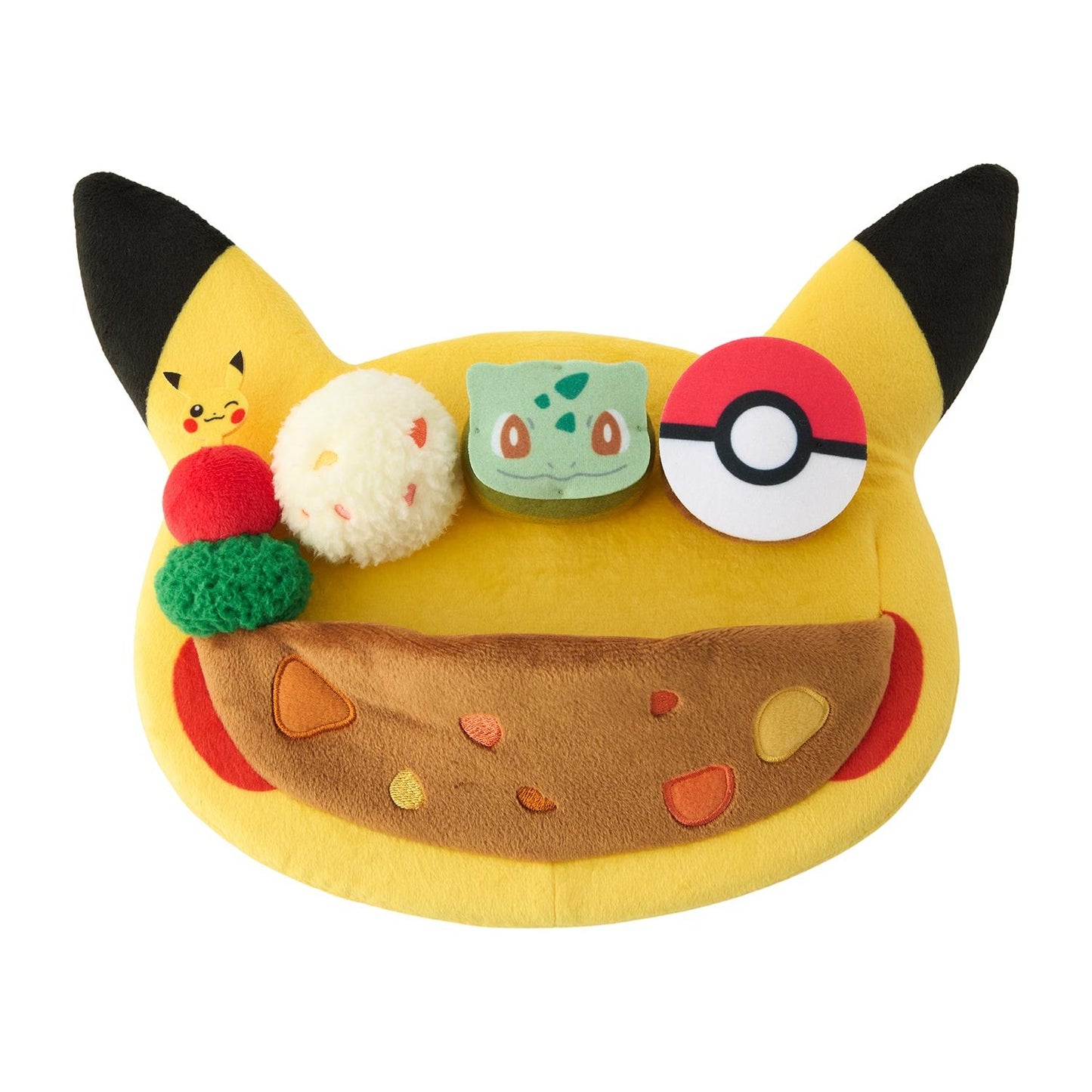 Pokemon Center Japan Cafe plate style plushie Pikachu