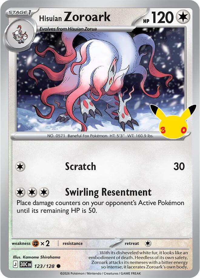 Hisuian Zoroark 123/128