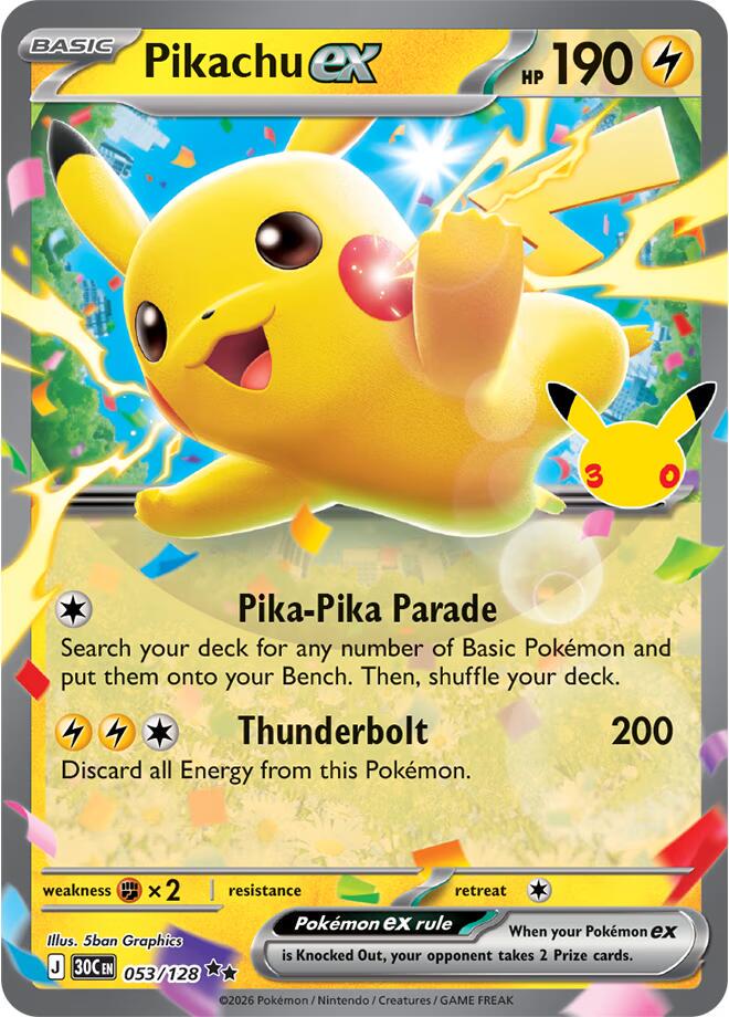 Pikachu ex 053/128