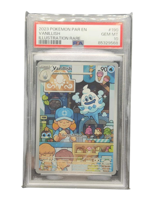 PSA 10 Pokémon TCG Vanillish Paradox Rift 190/182 Holo Illustration Rare