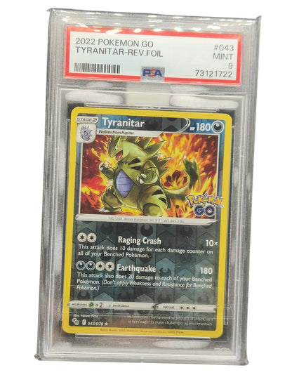 PSA 9 2022 Pokemon Go Tyranitar-Rev.Foil 043/078