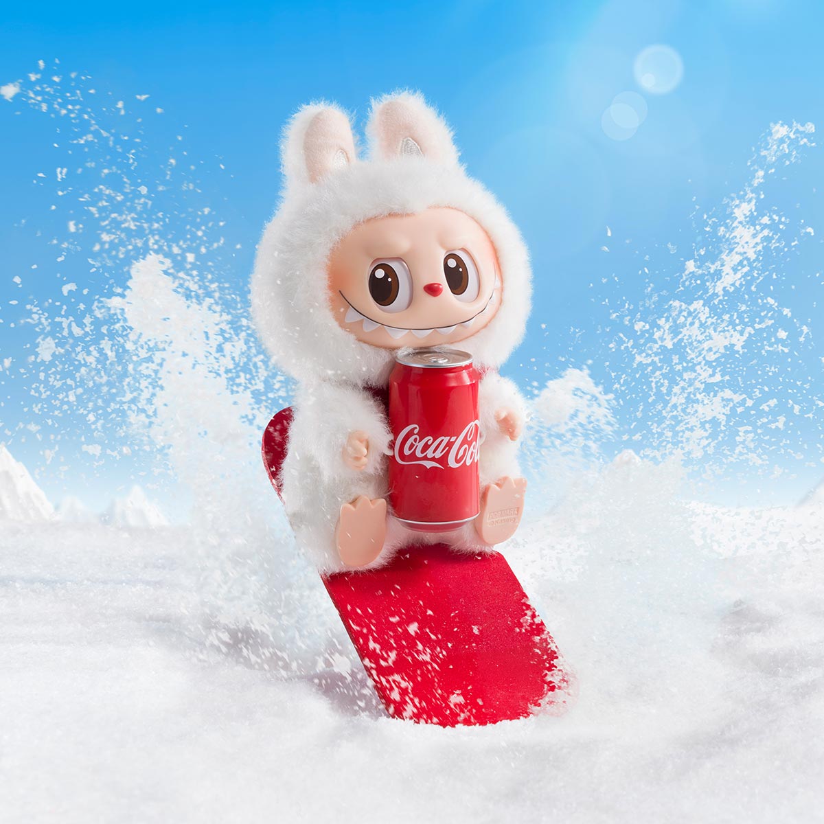 THE MONSTERS COCA-COLA SERIES-Vinyl-Can Labubu-(box opened to check)