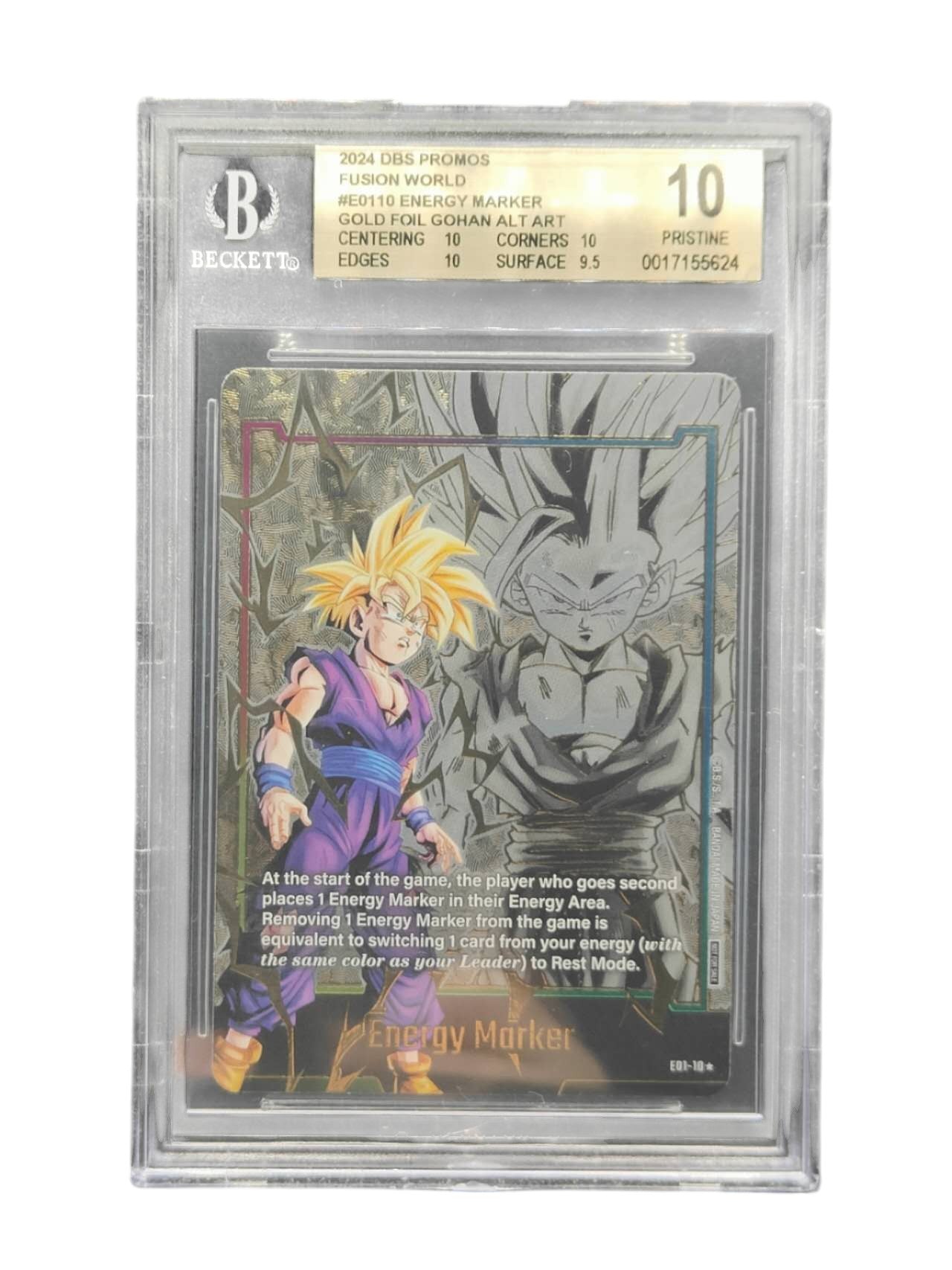 BGS10 E01-10 Gold Energy Marker Son Gohan Dragon Ball Fusion World