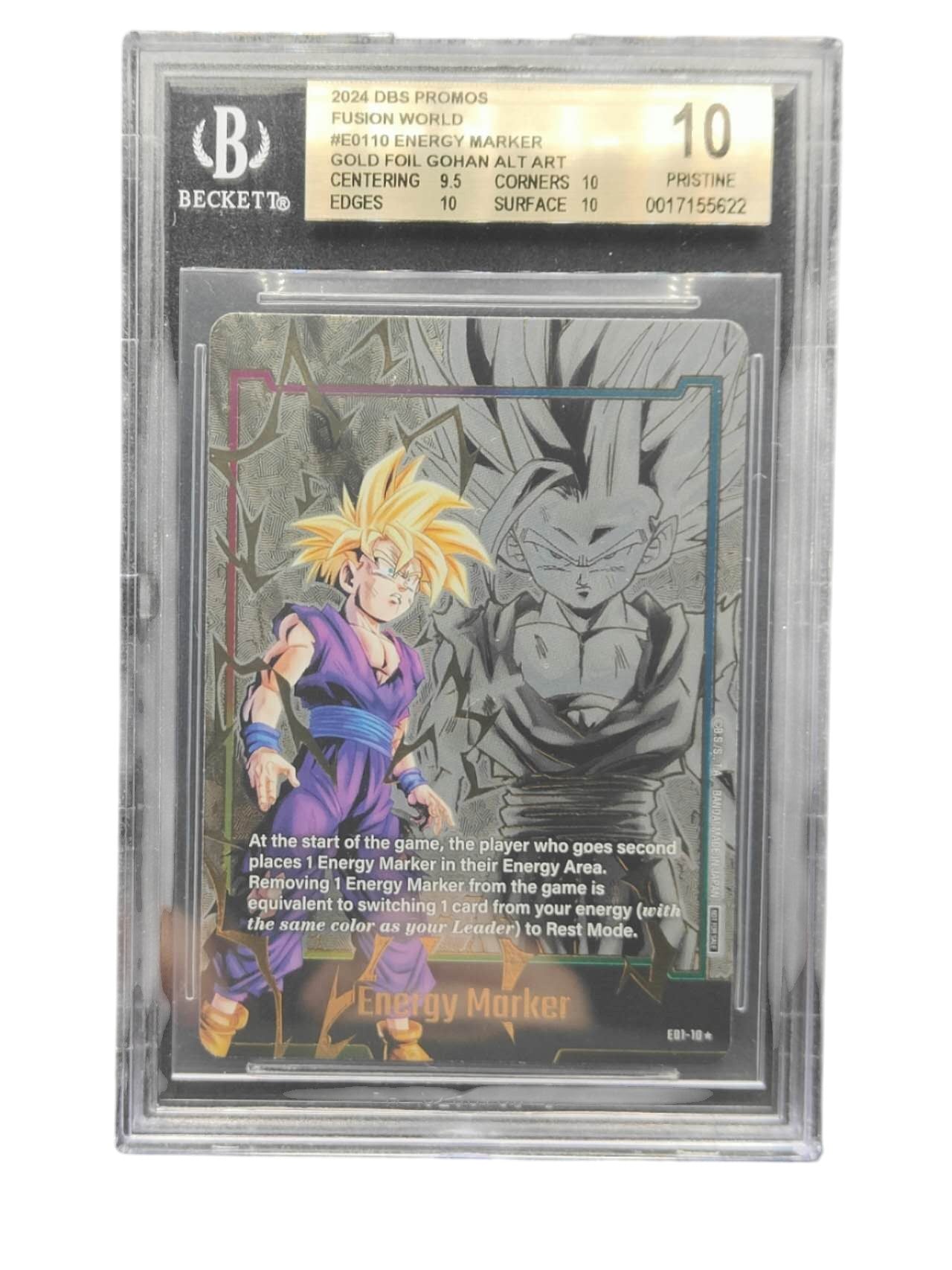 BGS10 E01-10 Gold Energy Marker Son Gohan Dragon Ball Fusion World