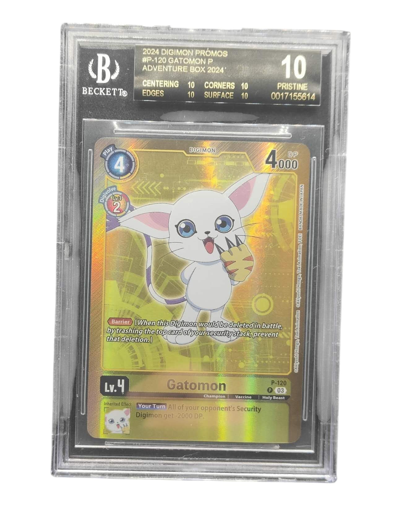 BGS Black 10 Gatomon (P-120) Digimon Adventure Box 2024 Promo - Digimon TCG