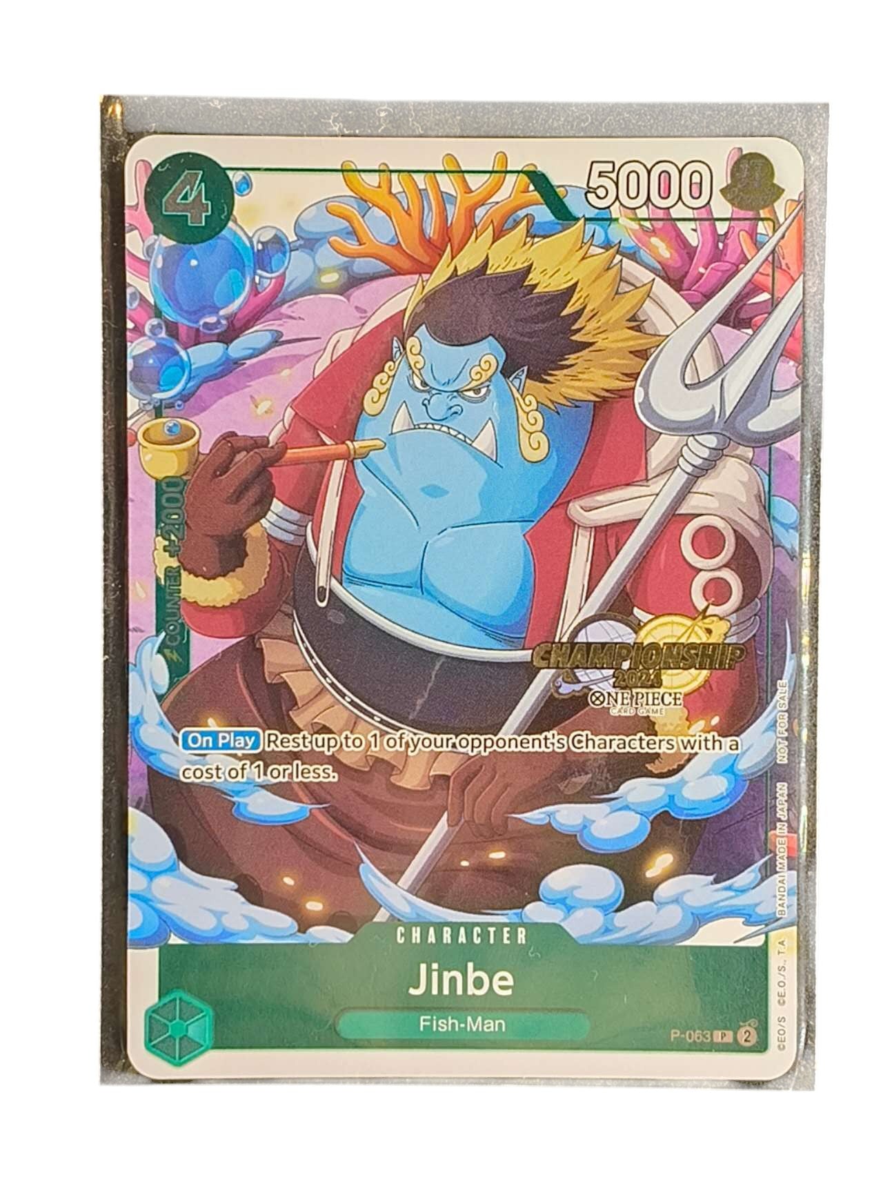 One Piece TCG Card Game Jinbe P-063 Championship 2024