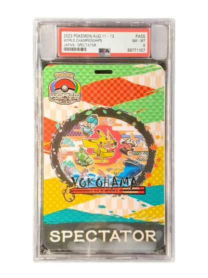 PSA 8 Pokemon 2023 World Championship Yokohama Limited Japan Spectator Pass