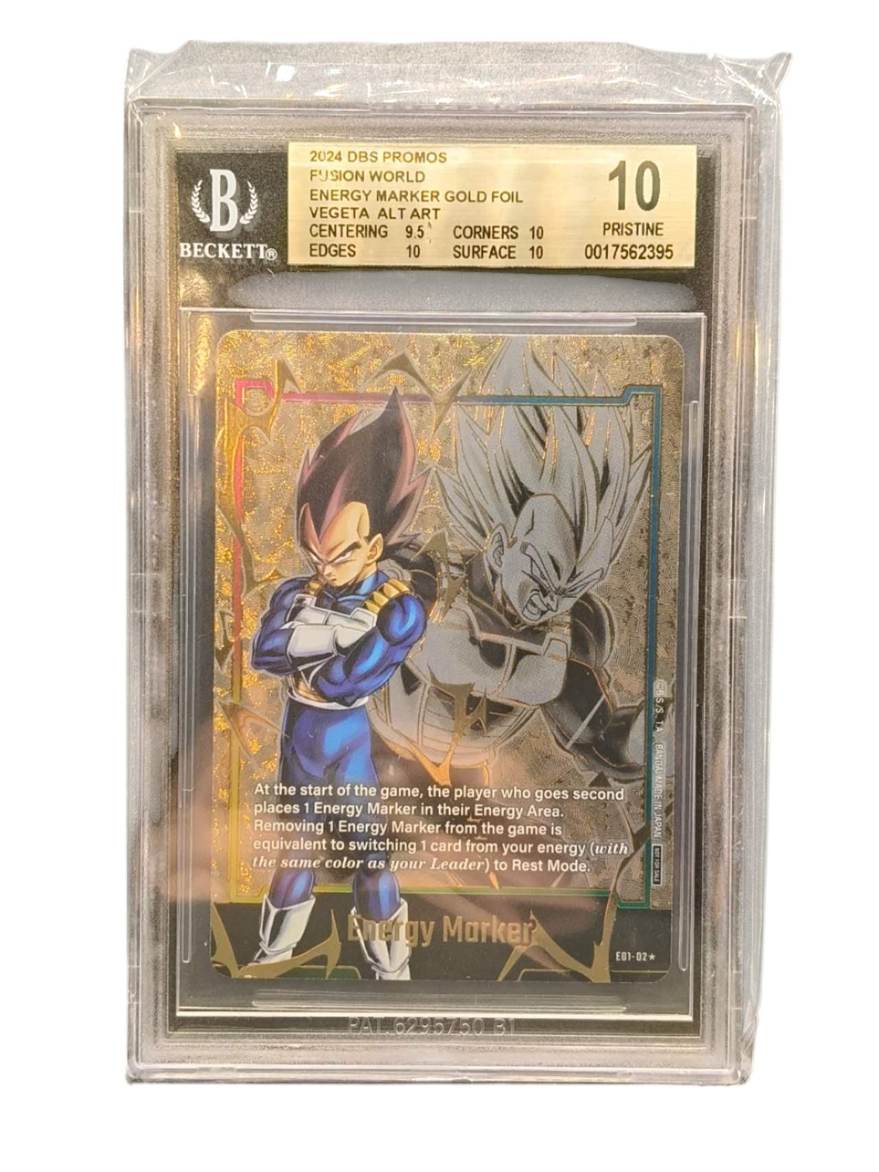 BGS 10 Gold Foil Vegeta E01-02 Energy Marker - Fusion World