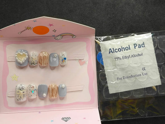 10pc Set Abstract art | Reusable Press On Nails | False nails | Gel nails