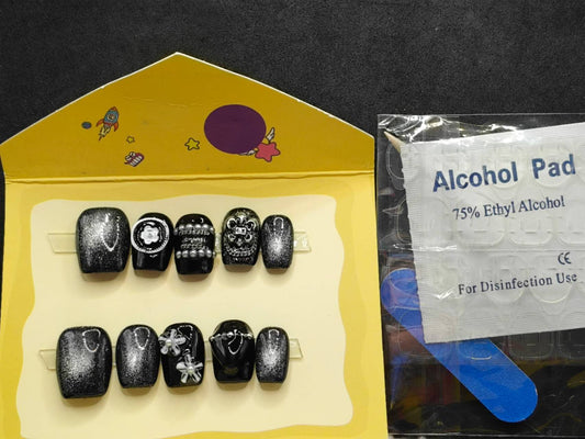 10pc Set Abstract art | Reusable Press On Nails | False nails | Gel nails