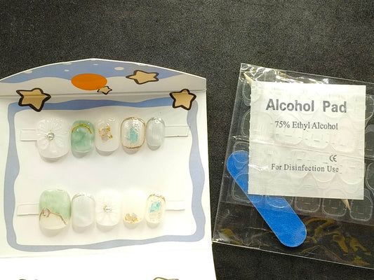 10pc Set Abstract art | Reusable Press On Nails | False nails | Gel nails