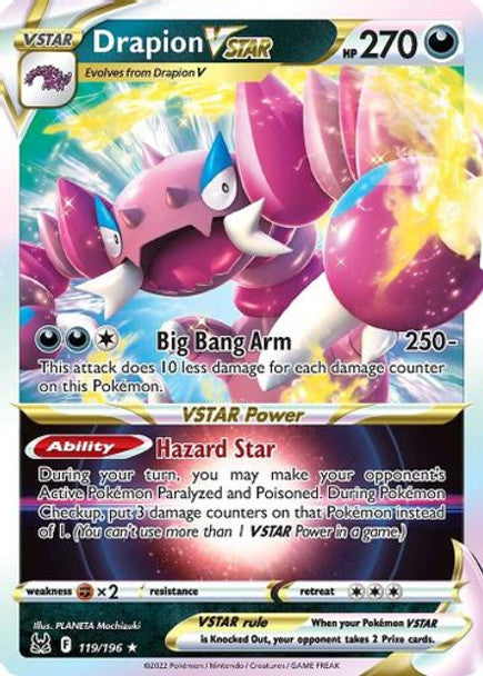 [SWSH11][LOR-119/196UR] Drapion VSTAR (Holo)