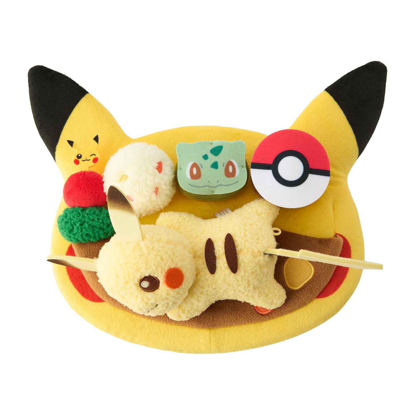 Pokemon Center Japan Cafe plate style plushie Pikachu