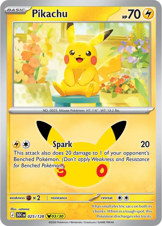 Pikachu 025/128