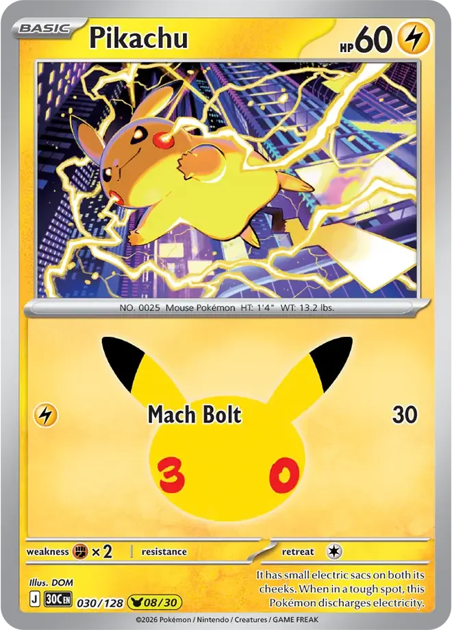 Pikachu 030/128