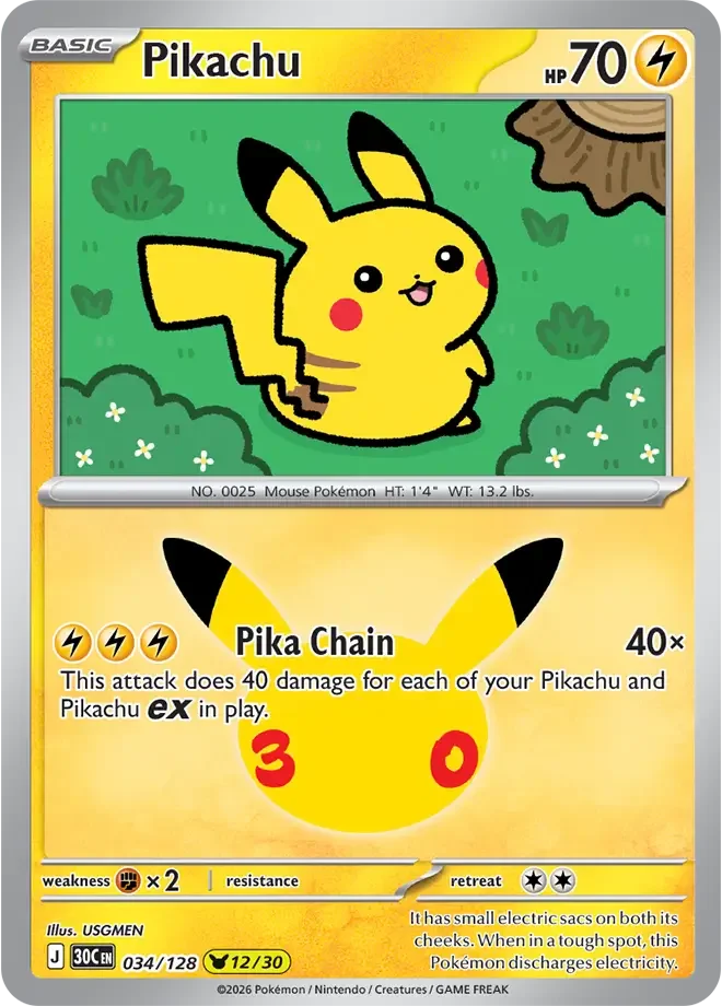 Pikachu 034/128