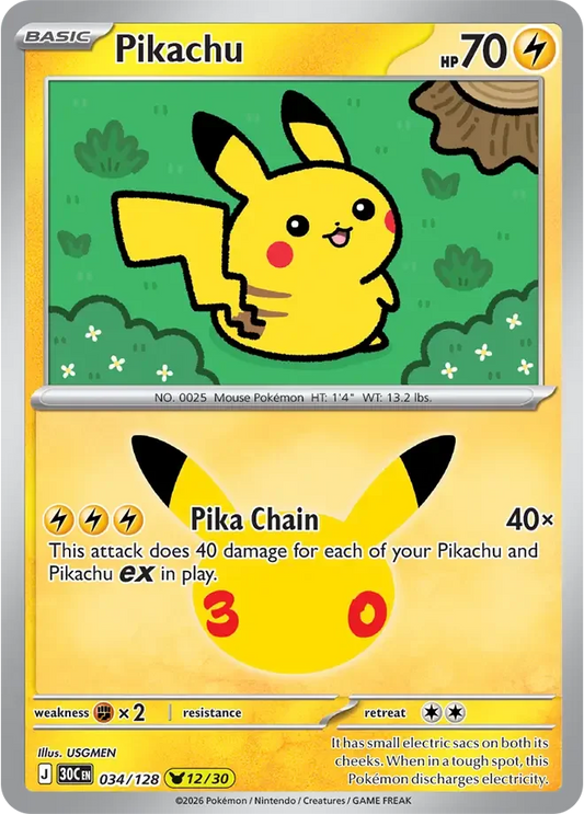 Pikachu 034/128