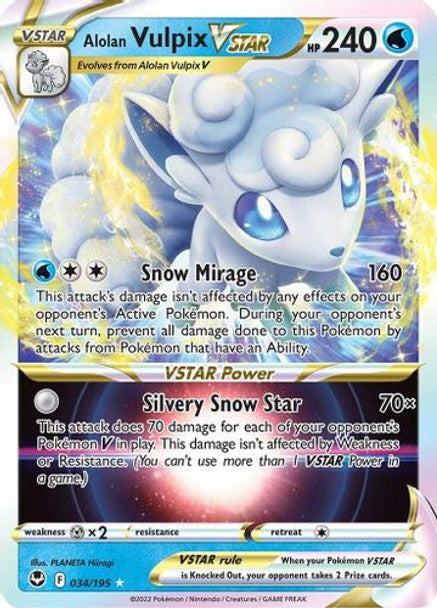 [SWSH12][SIT-034/195UR] Alolan Vulpix VSTAR (Holo)