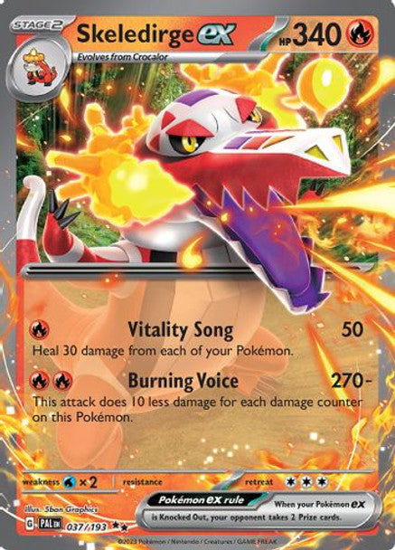 [SV02][PAL-037/193](RR) Skeledirge ex (Holo)