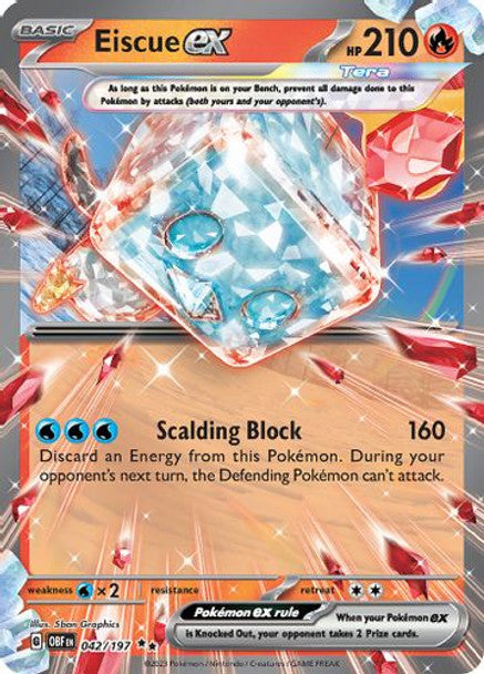 [SV03][OBF-042/197](RR) Eiscue ex (Holo)