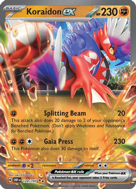 [SV03][OBF-124/197](RR) Koraidon ex (Holo)