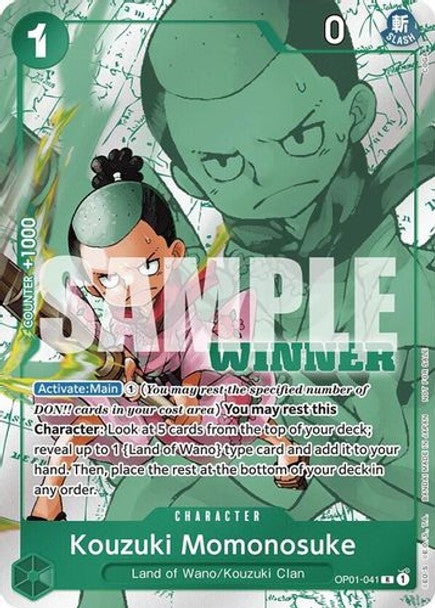 [OP01-041] Kouzuki Momonosuke (Tournament Pack Vol. 7 Winner) (Foil)