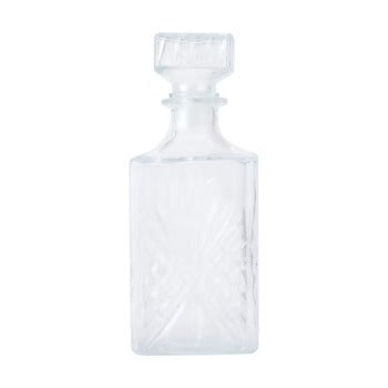 Embossed Glass Decanter