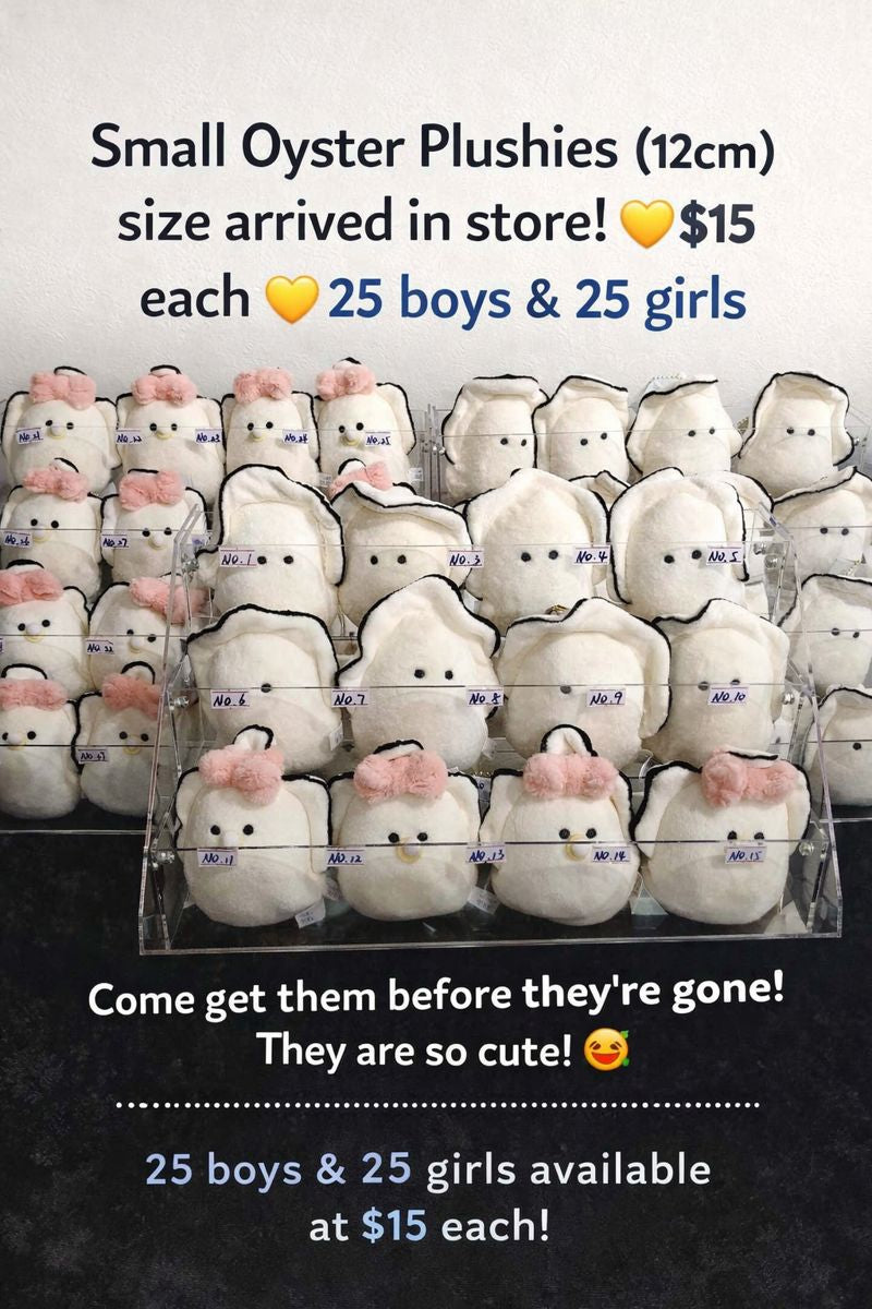 Small Oysters baby Plushies (12cm)-Baby girl