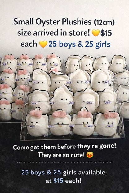 Small Oysters baby Plushies (12cm)-Baby girl