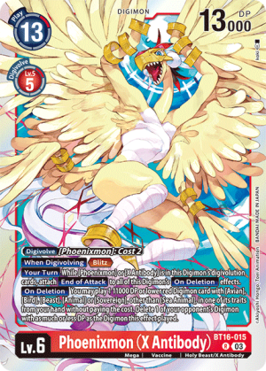 [BT16-015R] Phoenixmon (X Antibody) (Foil)