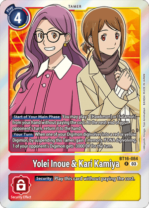 [BT16-084R] Yolei Inoue & Kari Kamiya (Foil)