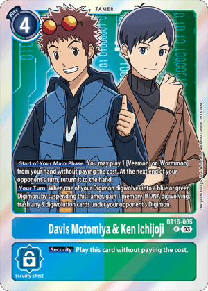 [BT16-085R] Davis Motomiya & Ken Ichijoji (Foil)